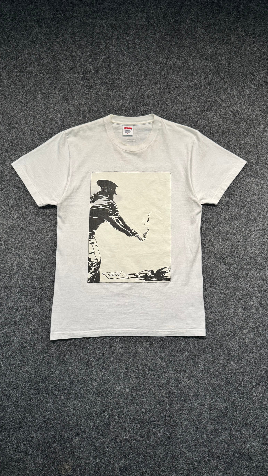 SUPREME X RAYMOND PETTIBON “BANG!” TEE