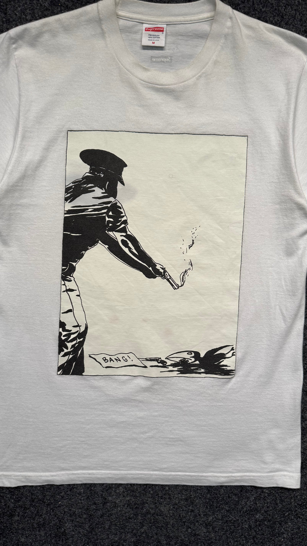 SUPREME X RAYMOND PETTIBON “BANG!” TEE