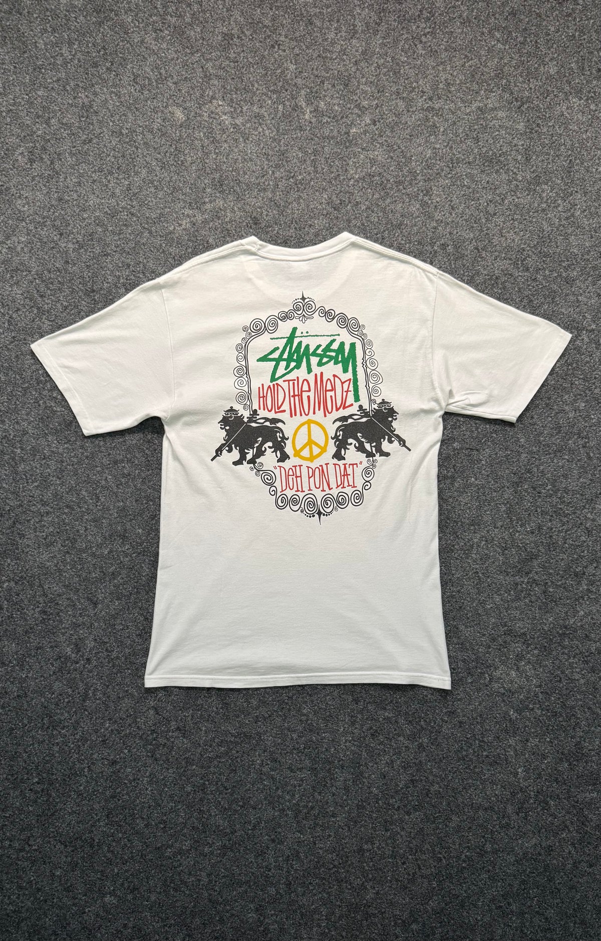 Vintage Stussy Rasta Hold The Medz Deh Pon Dat 🤯